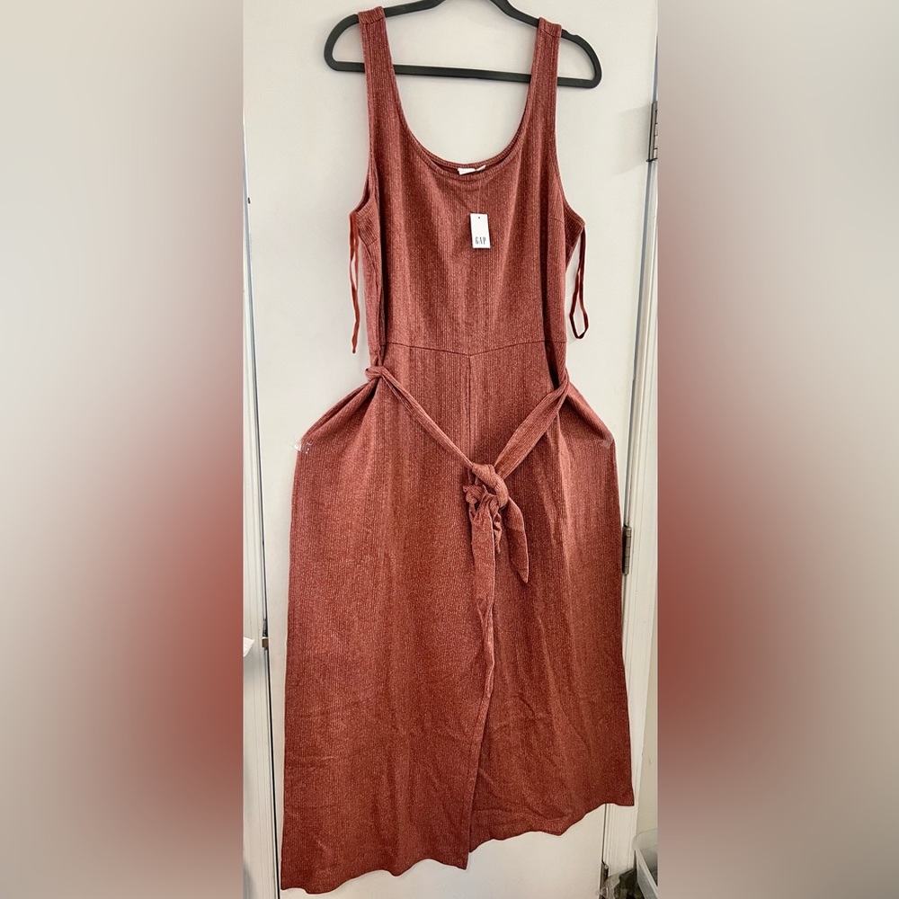 NWT Gap Wide Leg Pants Jumpsuit with Belt Size XXL